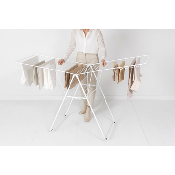 Brabantia HangOn Droogrek - 25 m - Inklapbaar wasrek - White