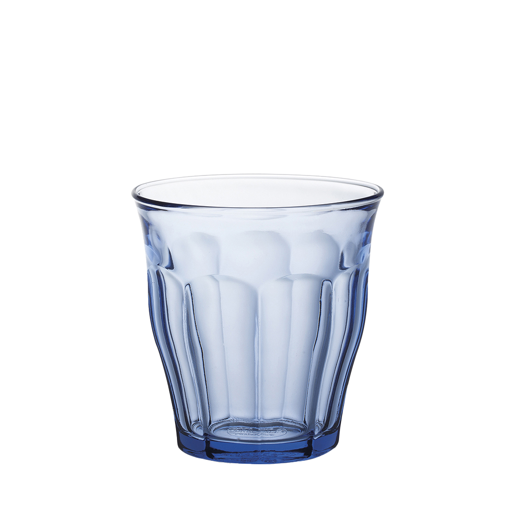 Coffret cadeau - Verre coloré Picardie 25cl x4 - Saphir, prune, vermeil, bleu marine