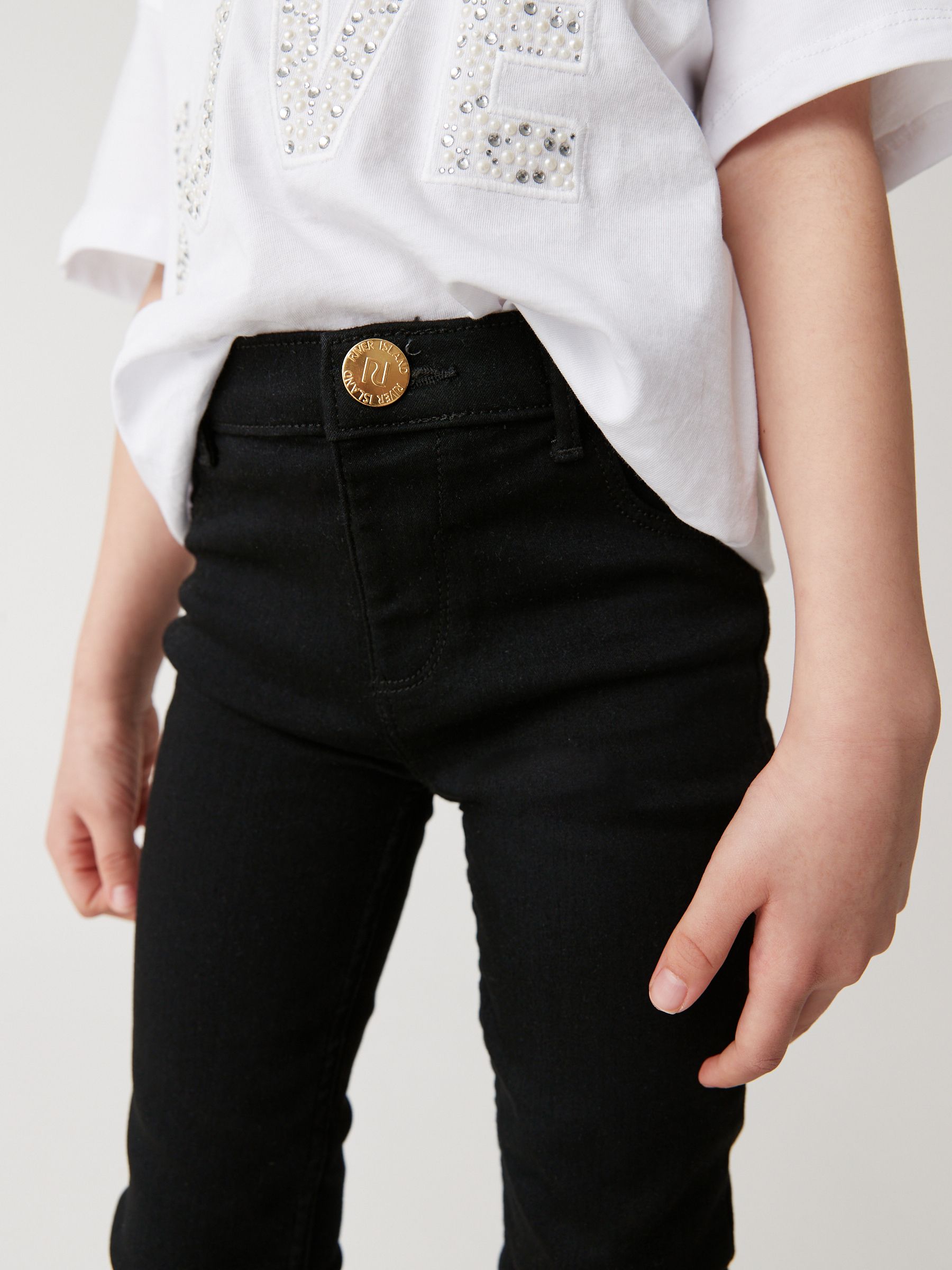 River Island Molly skinny jeans met halfhoge taille