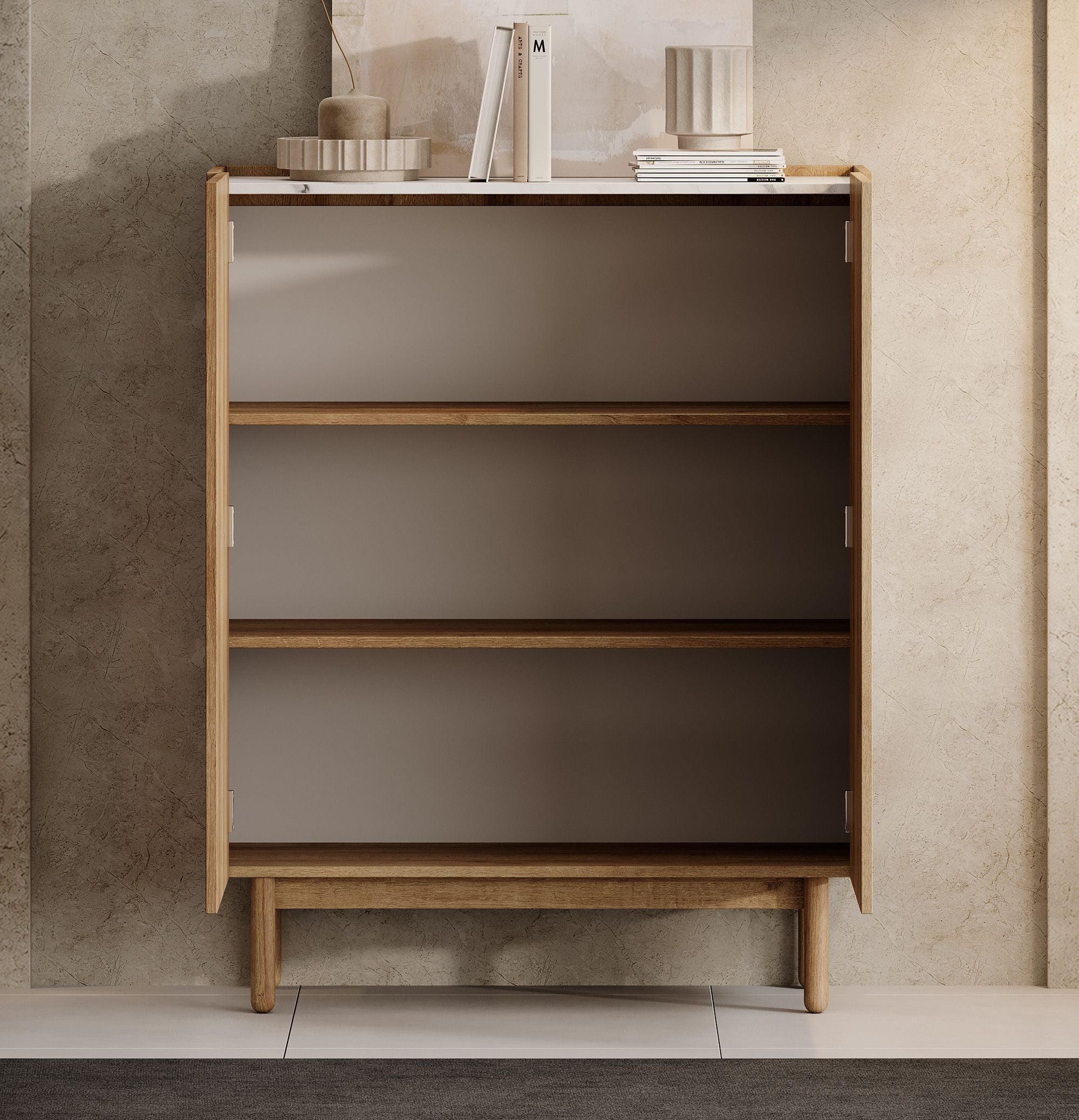 Meubella - Dressoir Cayenne - Eiken - 97 cm
