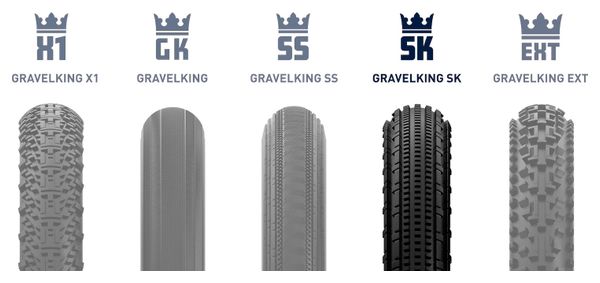 Pneu Gravel Panaracer GravelKing SK R 700 mm Tubeless Ready Souple ZSG Gravel Compound BeadLock TuffTex R Noir Flancs Beiges