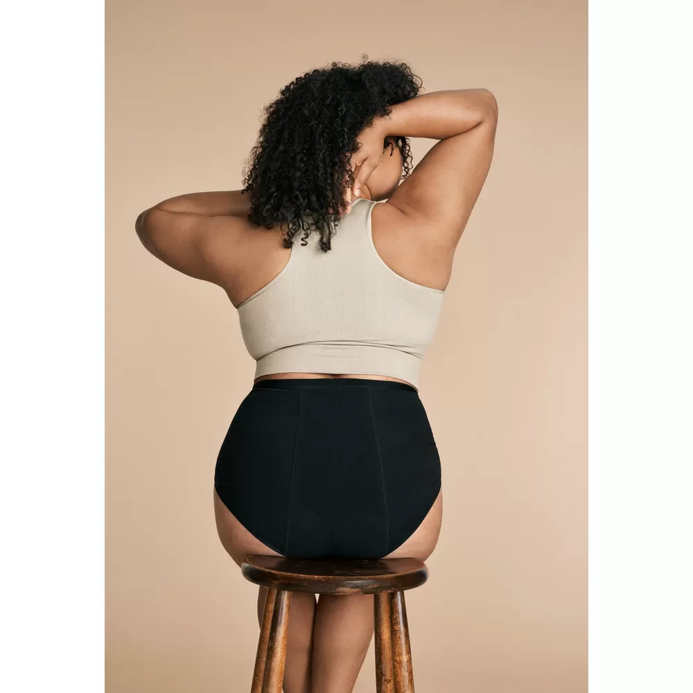 Imse Period Underwear High Waist Heavy Flow, Black - Flere størrelser