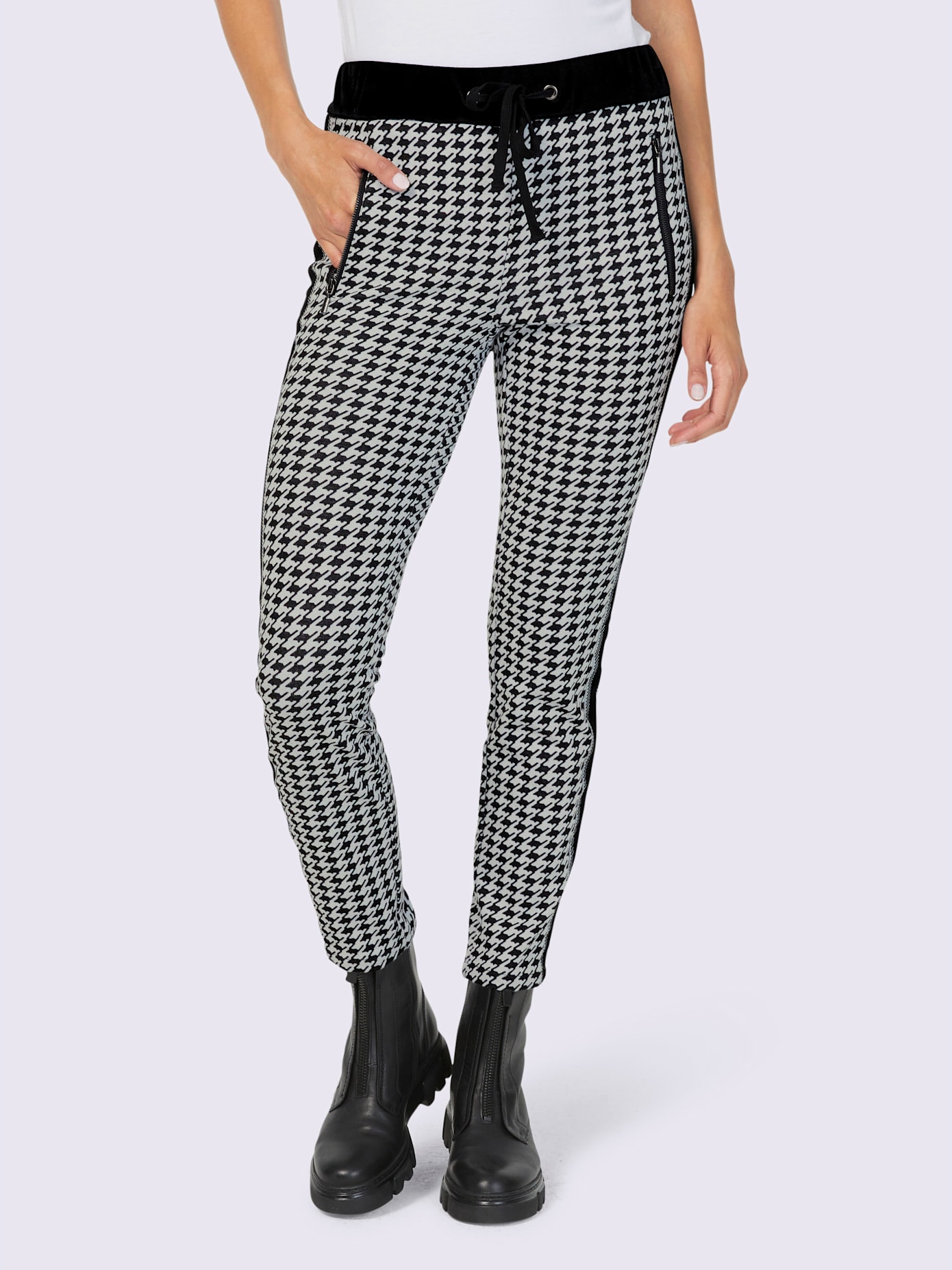Pantalon en jersey jersey élastique et indéformable