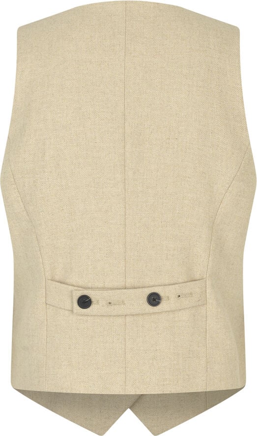 Second Female Navada Wool Waistcoat Beige melange