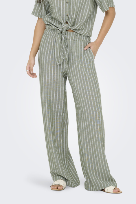Jacqueline de Yong groene dames broek