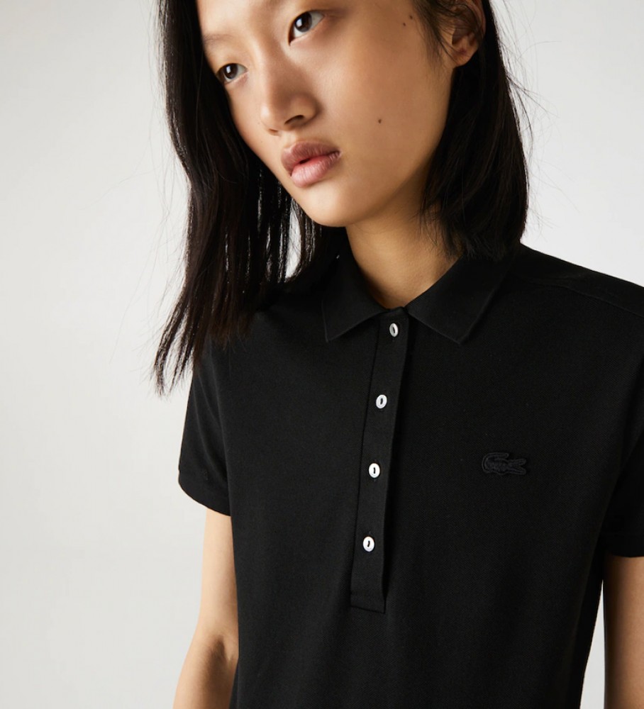 Lacoste Polo Piqué Stretch Preto