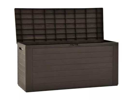 Coffre boîte meuble de marron 116 x 44 x 55 cm 02_0013095
