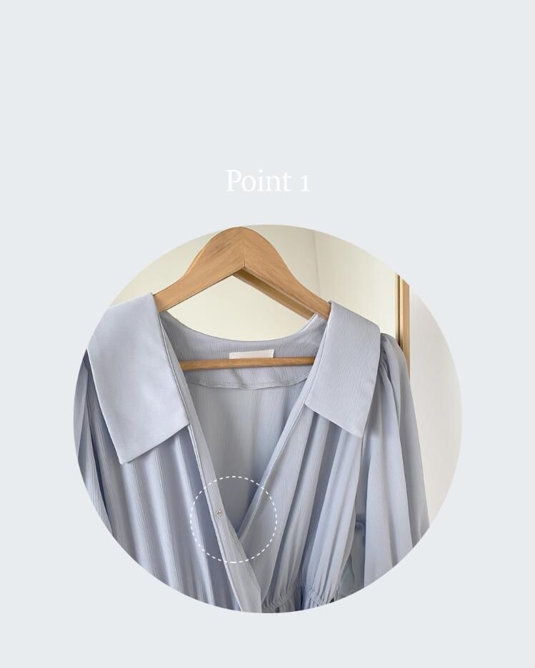 Brigitte - Midi-jurk met korte mouwen en strik aan de voorkant