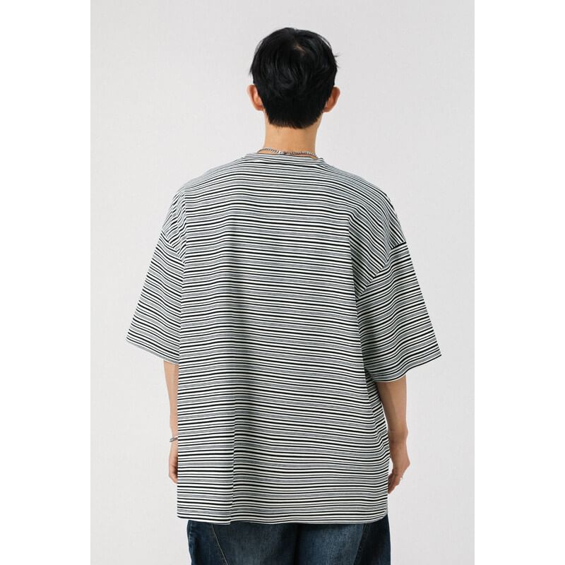 Derbundy - T-shirt met korte mouwen, ronde hals en strepen