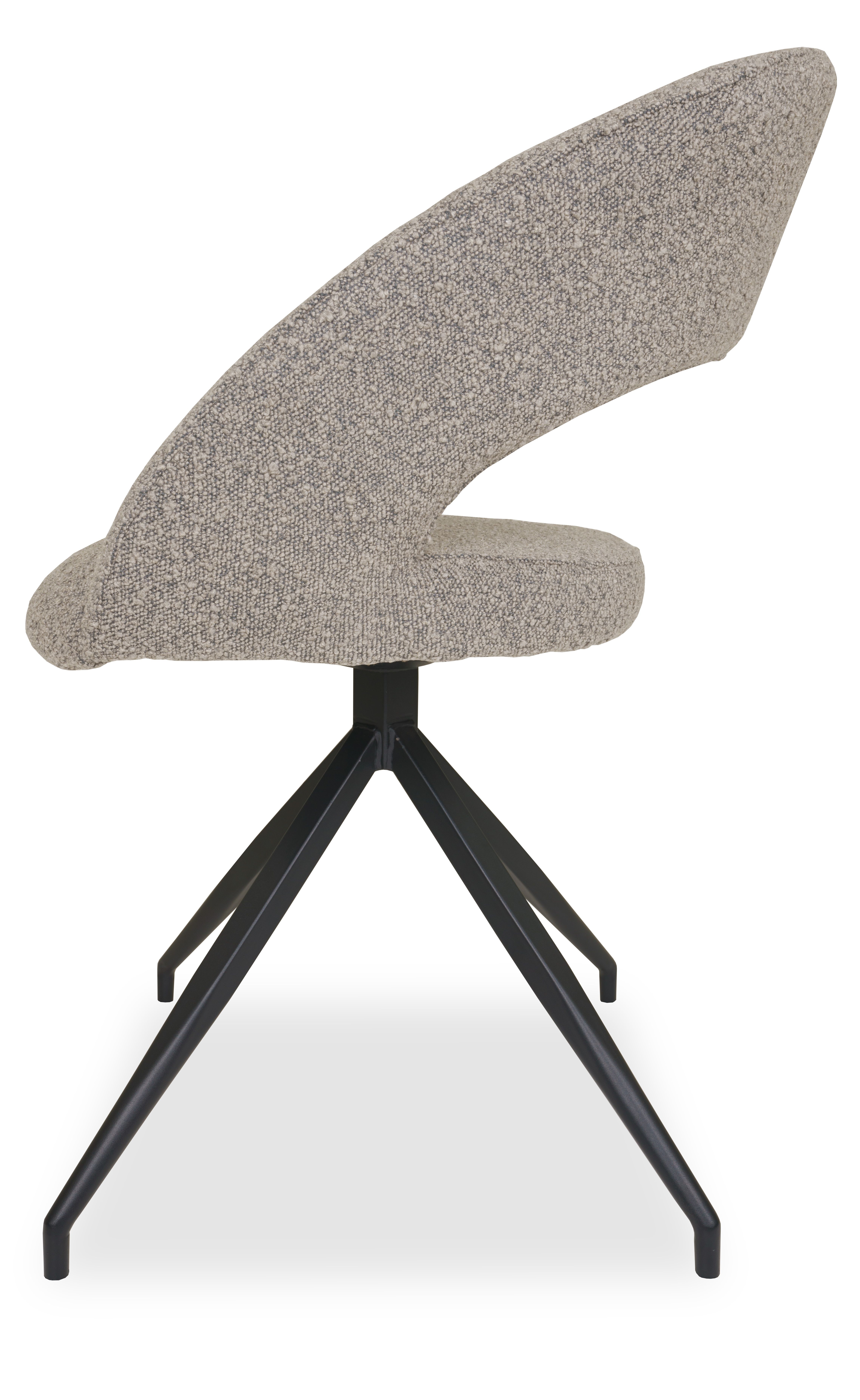 Eetkamerstoel toffee Janelle B47.5 x D59.5 x H84.5 cm
