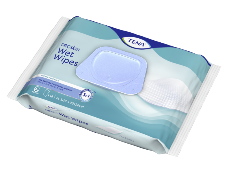 Tena Wetwipe met Dispenser 48 stuks