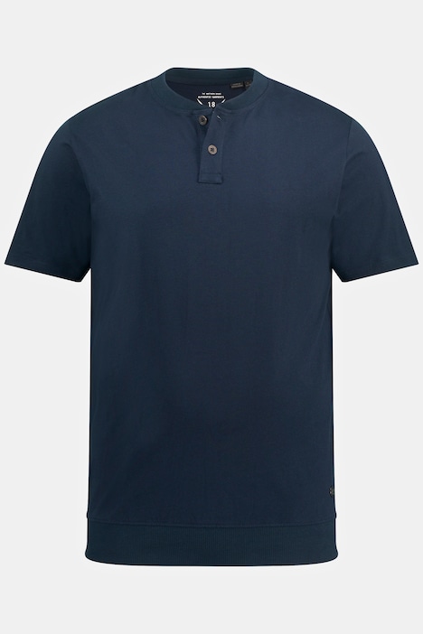 JP 1880 Henley, Bauchfit, Halbarm, Rundhals, bis 8 XL