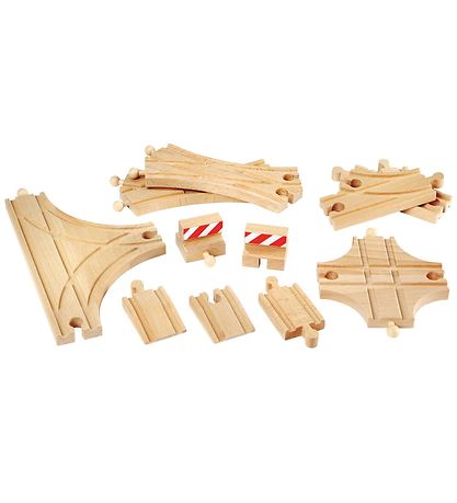 BRIO WoRød Togskinner - 11 dele - Tr? 33307