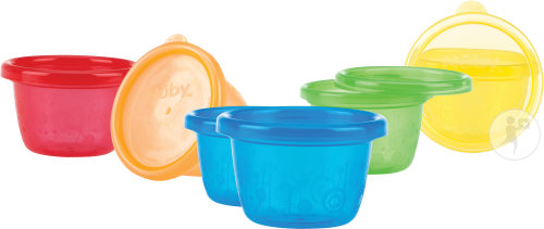 Nûby Set Bols 120ml Avec Couvercles 6 Pièces