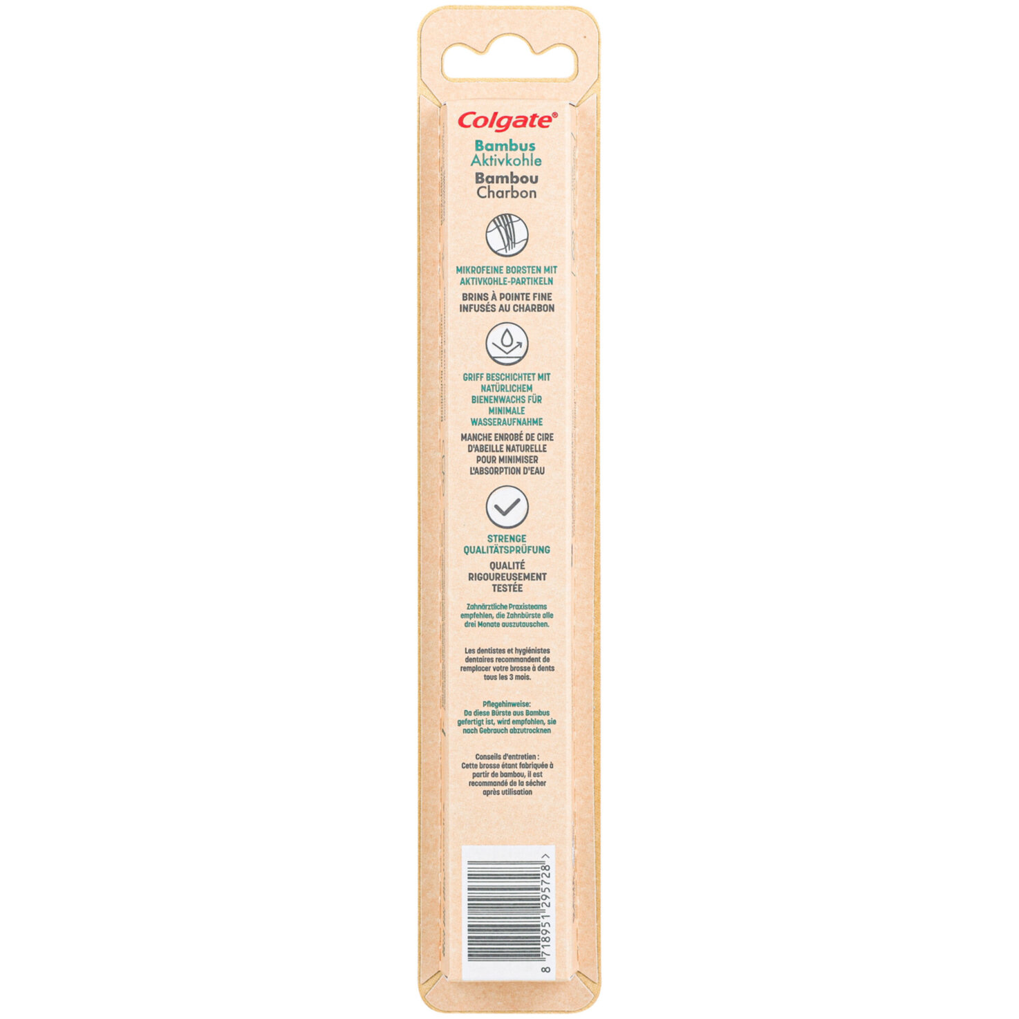 Colgate Bamboo Aktivkohle Weich Zahnbürste