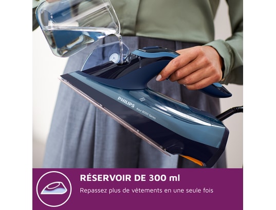 PHILIPS - Fer à repasser Série 8000 DST8020/20 fer à vapeur bleu