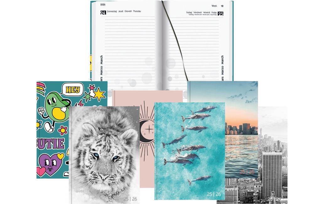 Schüleragenda Mydiary Comic 25/26 FSC, 1T/1S, 12 x 16.5 cmModerner Terminplaner für Jugendliche