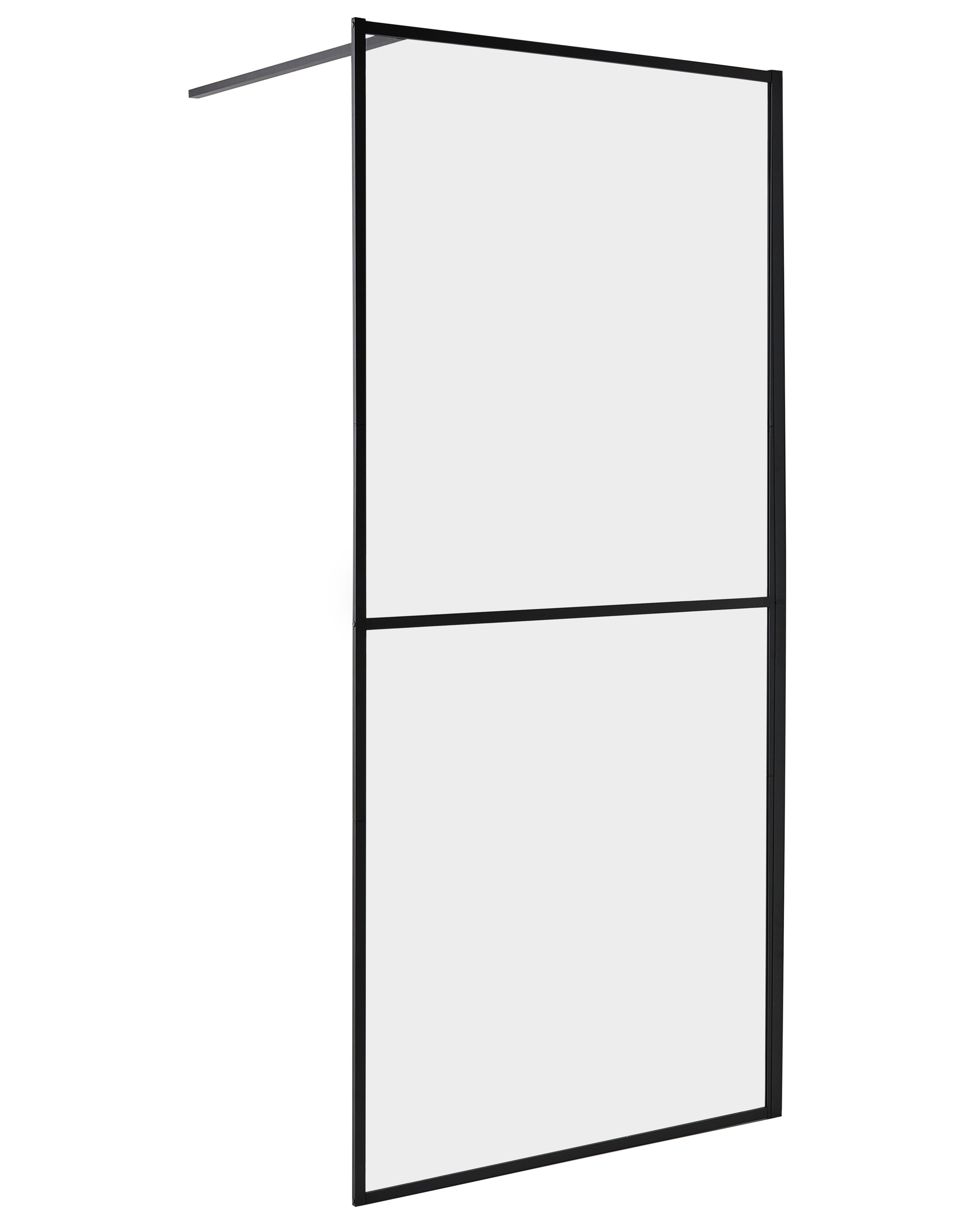 Douchescherm ACULEO 90 x 195 cm Zwart