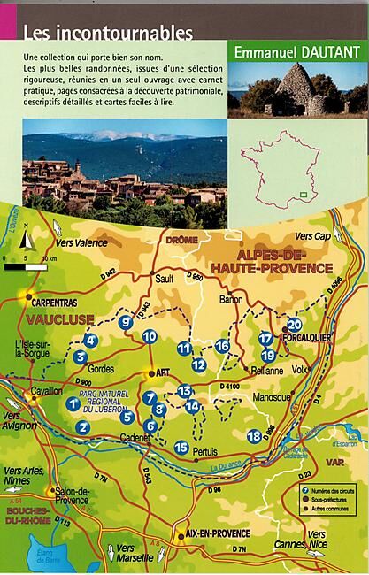 CHAMINA - LE LUBERON 20 BALADES
