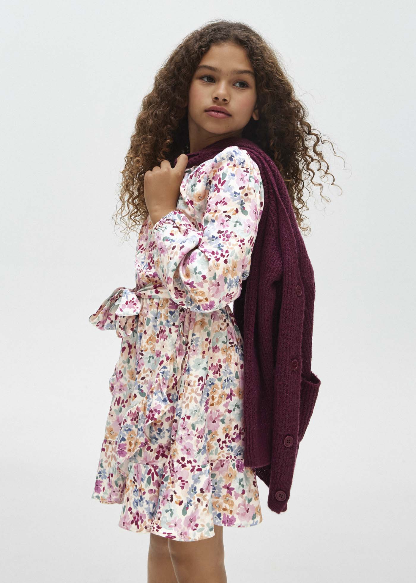 Vestido estampado para menina