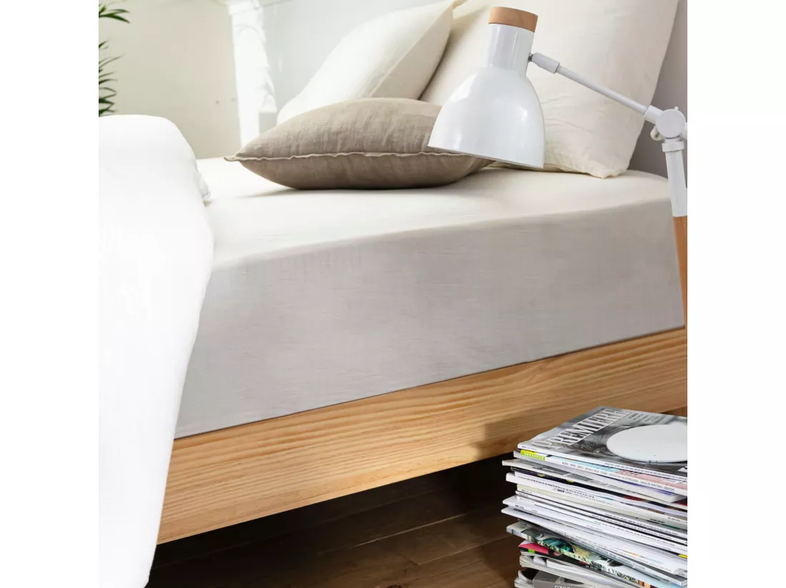 Sommier kit en bois massif naturel 140x190