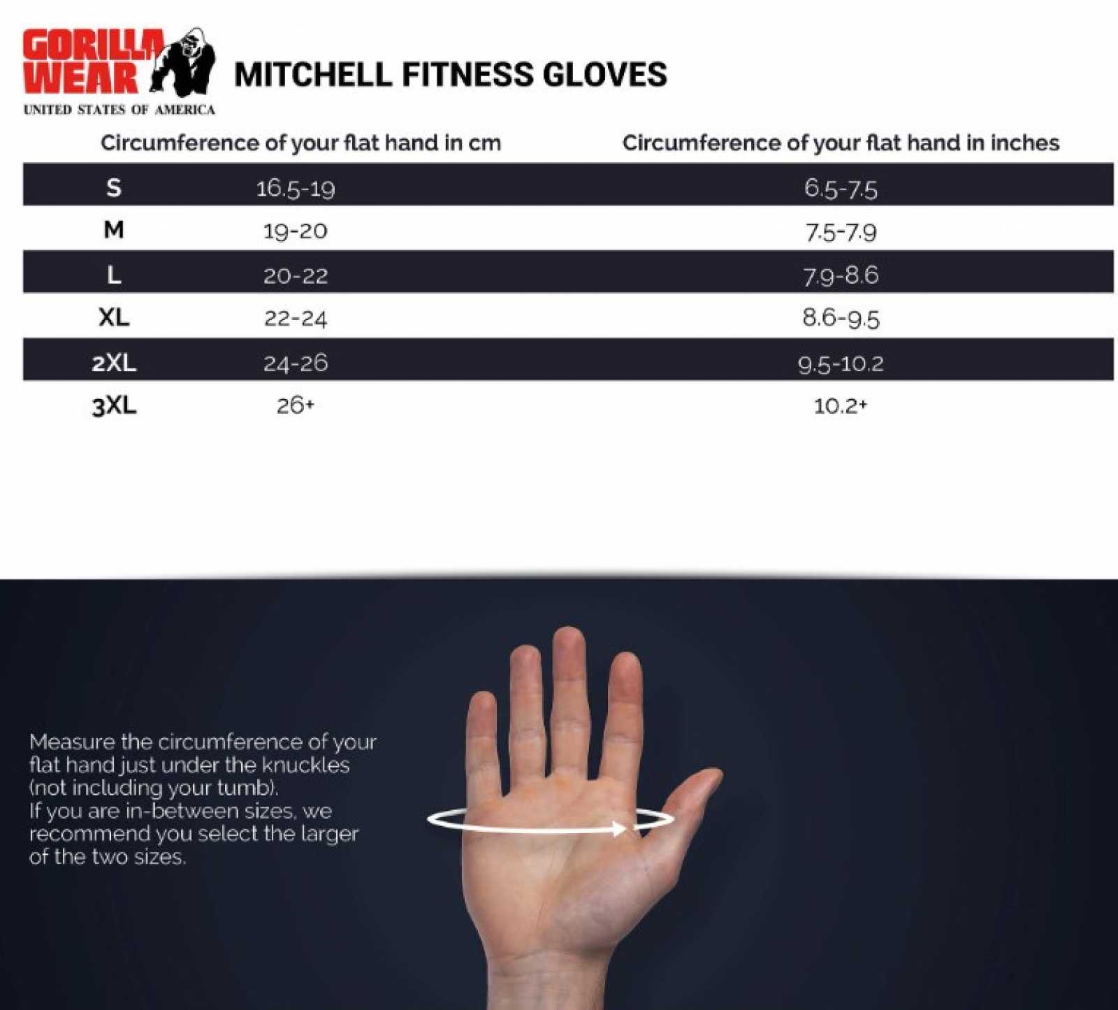 Gorilla Wear Mitchell Treinamento Luvas Negro