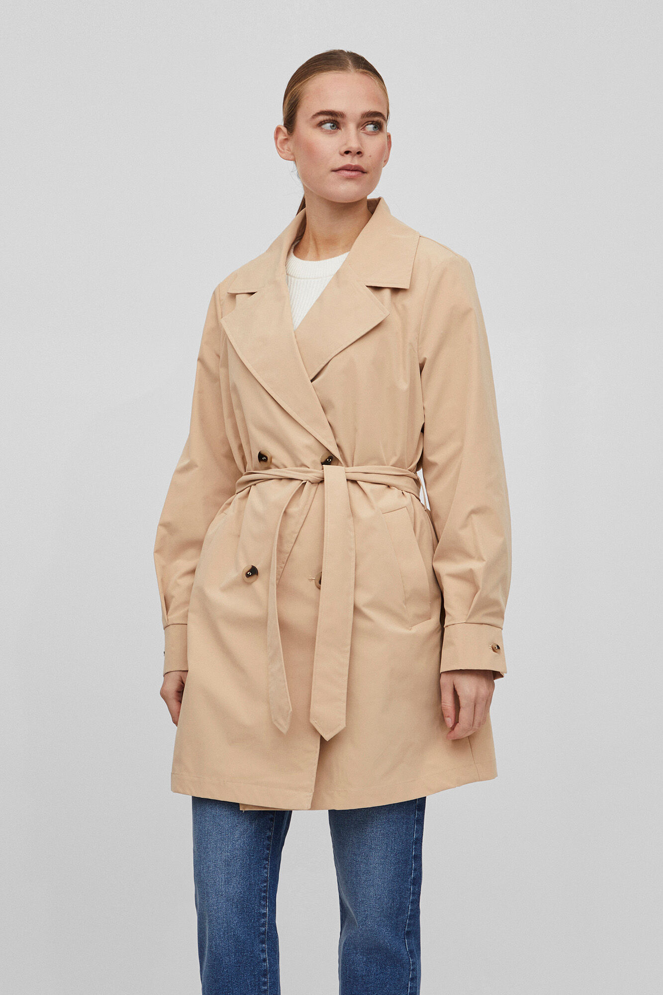 Trench coat Vila - Cinza