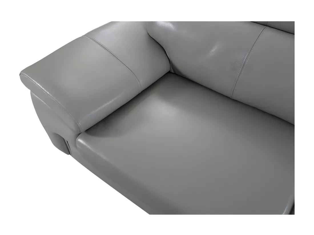 Fauteuil Cuir Design KARE Gris