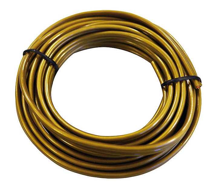 Câble plat TIBELEC 2 x 0,5 mm² 3m or