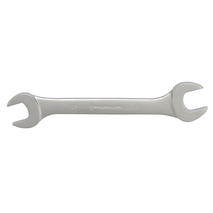 Clé plate Magnusson 25/28 mm double extrémité en acier au chrome vanadium L.280 mm