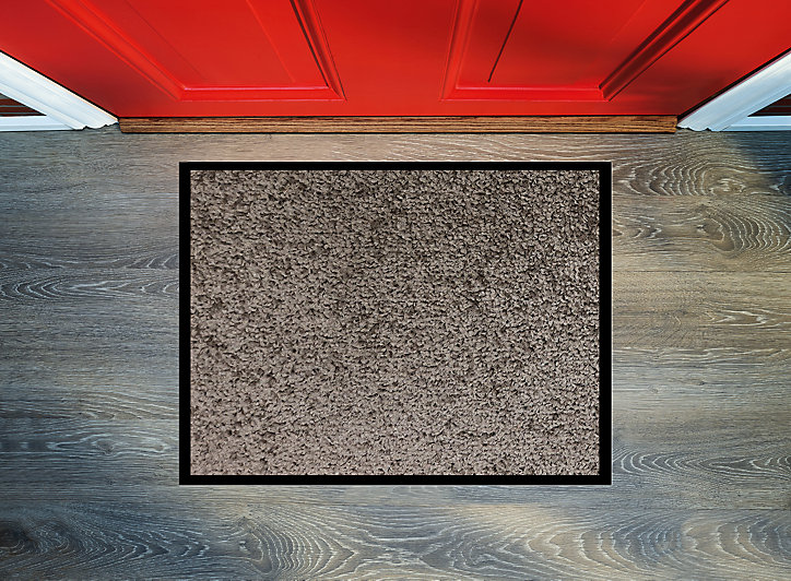 Tapis absorbant Jazzy taupe L.90 x l.60 cm