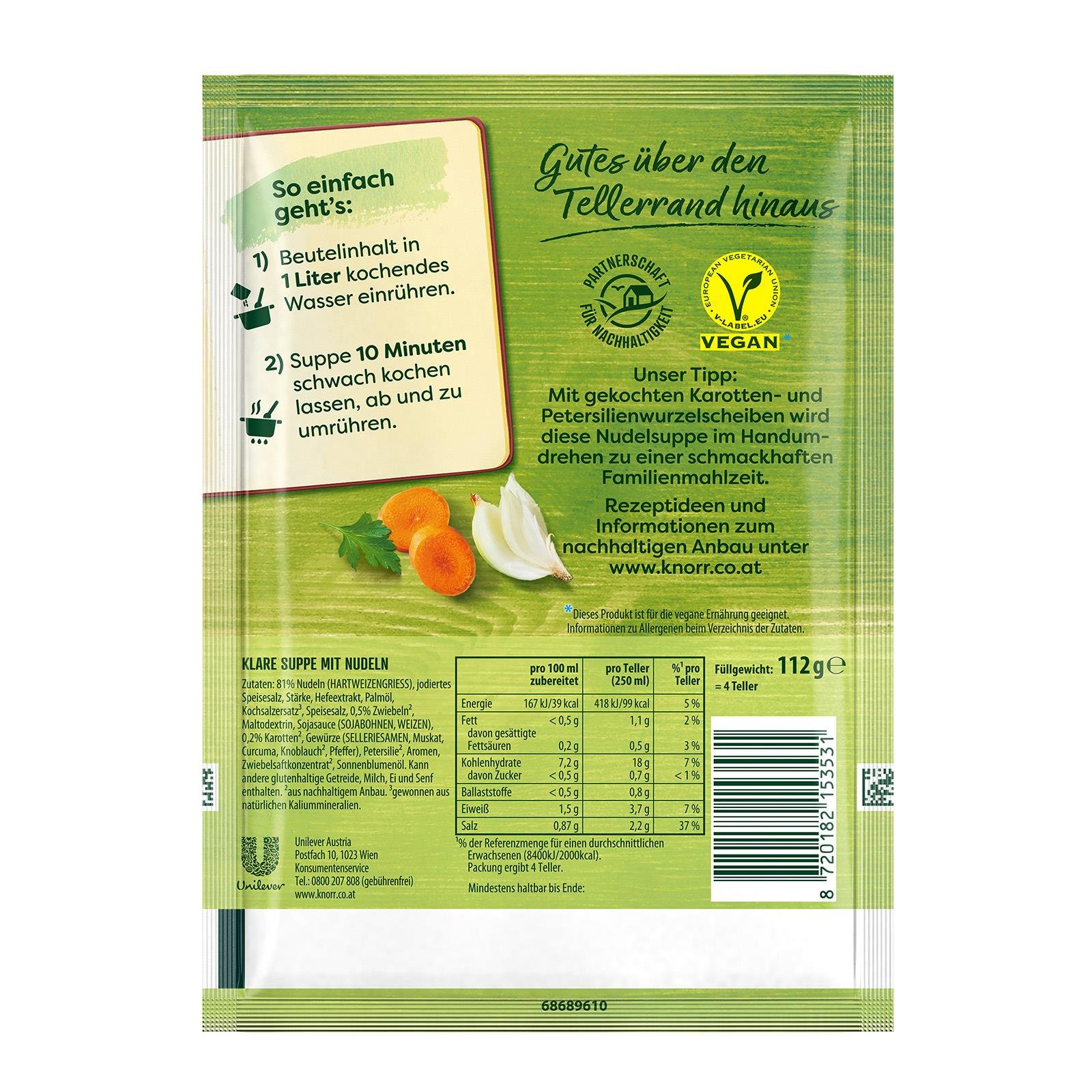 Knorr Bitte zu Tisch Sternchen Suppe