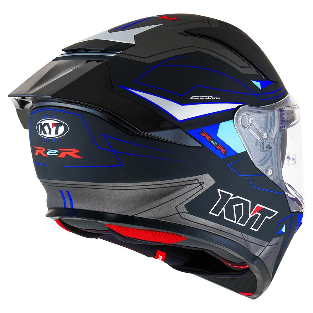 kyt - Casque R2R Led Noir Mat / Bleu