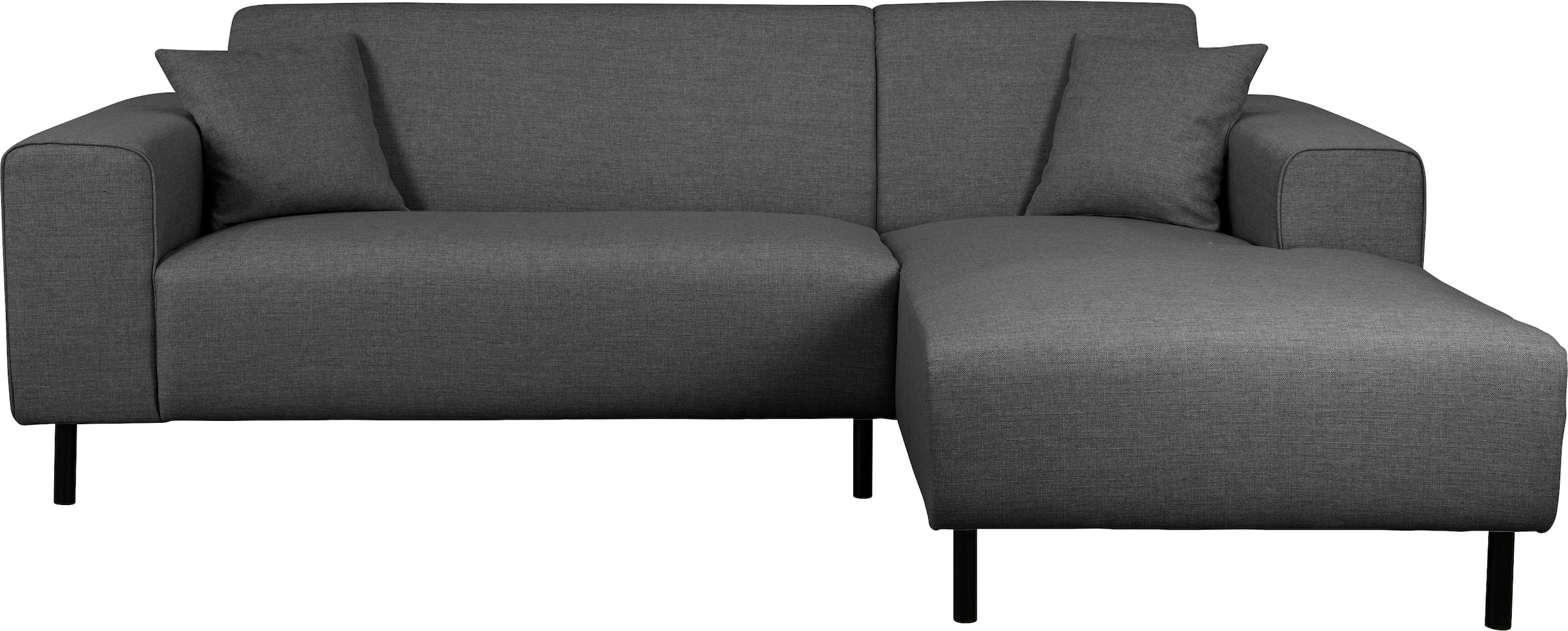 Home affaire Ecksofa »ARROS L-Form mit Wellenunterfederung, Masse B/T/H: 235/163/81 cm« incl. Zierkissen, mit Recamiere rechts/links bestellbar, auch in Cord