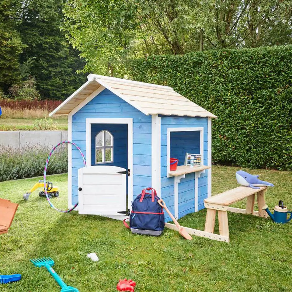 HOME DELUXE Speelhuisje DER GROSSE PALAST Blauw Met bankje
