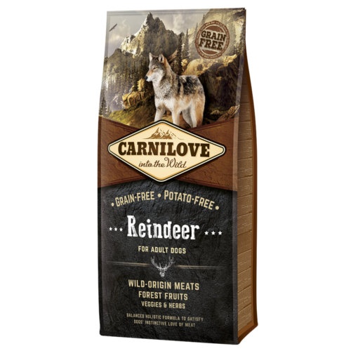 Ração para cães adultos Carnilove com sabor de rena