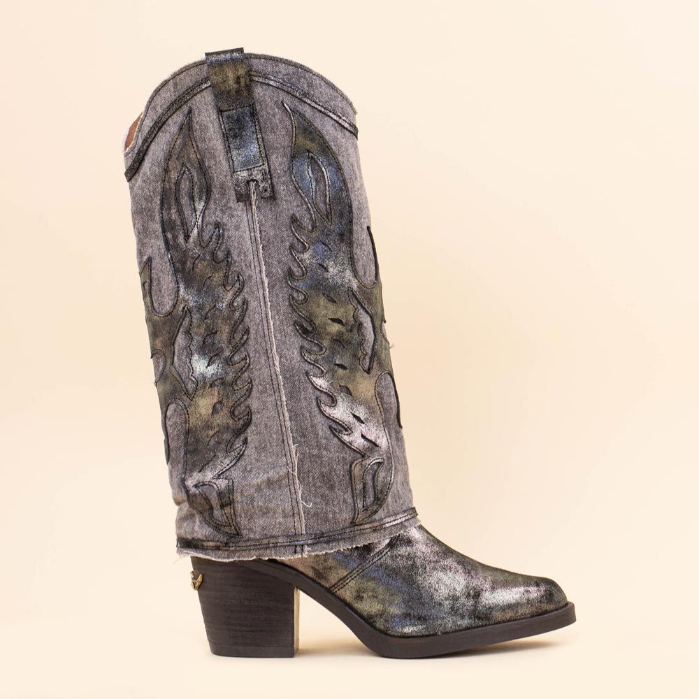 Nemonic 2381 boots jeans - negro