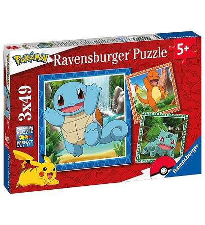 Ravensburger Puslespil - 3x49 Brikker - Pok?mon