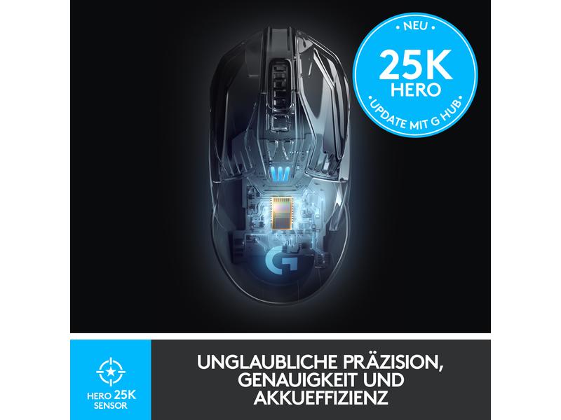 Logitech Gaming-Maus G903 Lightspeed Wireless Ultraleichte Wireless-Gaming-Maus für Links- und Rechtshänder