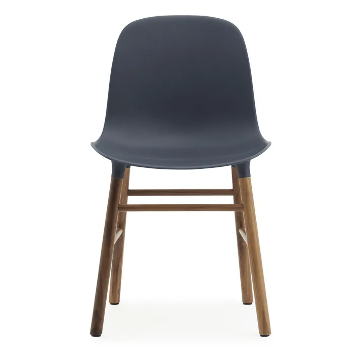 Normann Copenhagen Chaise Form en noyer | Bleu