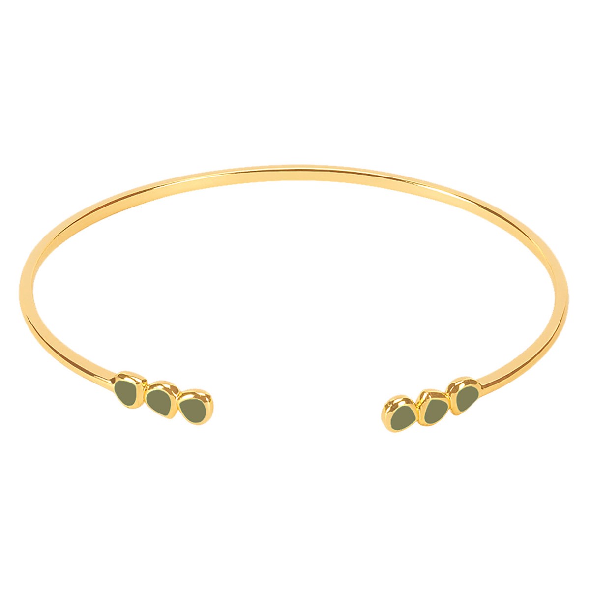 Jonc Bangle up collection Lumi vert olive