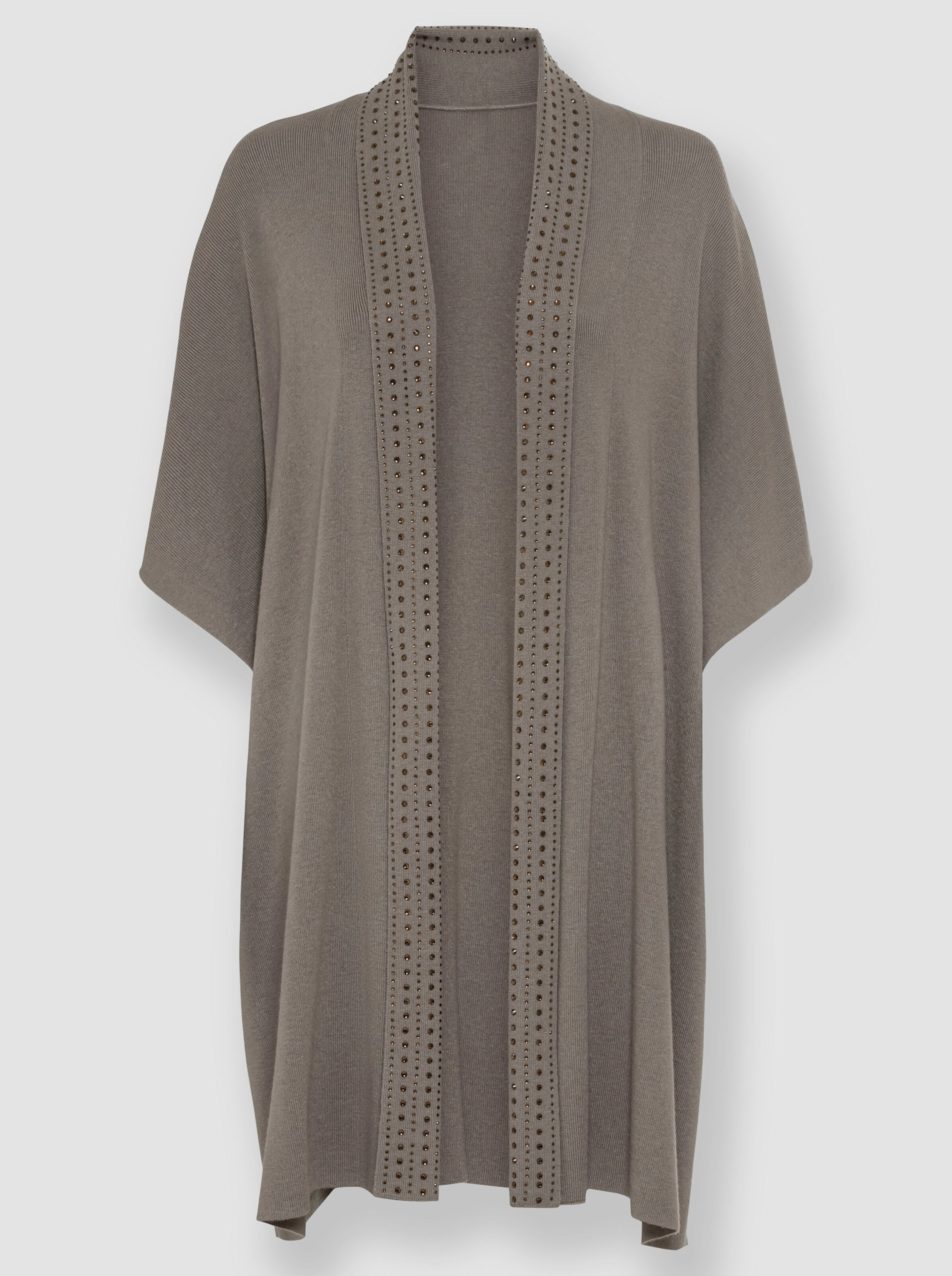 Long-Strickjacke