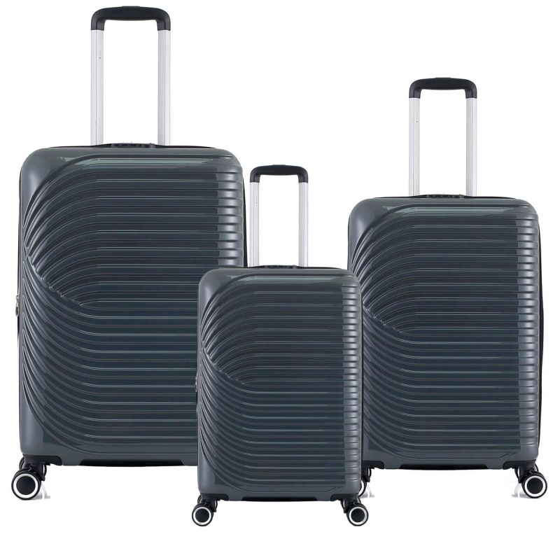 Lot de 3 valises rigides 328 55, 66 et 76 cm Gris Foncé