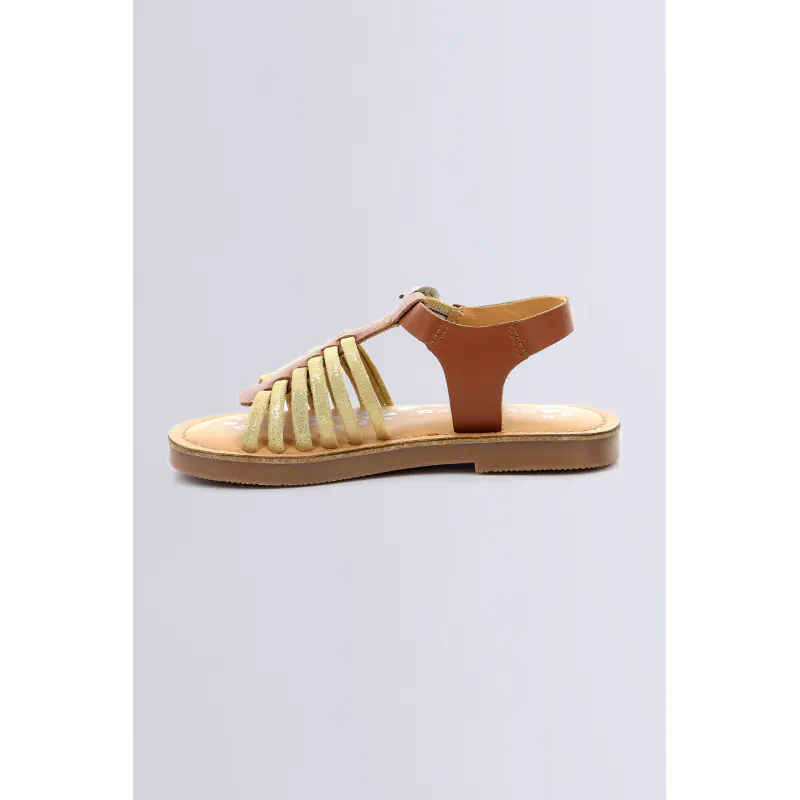 Premslim Camel or SANDALES Cuir Fille