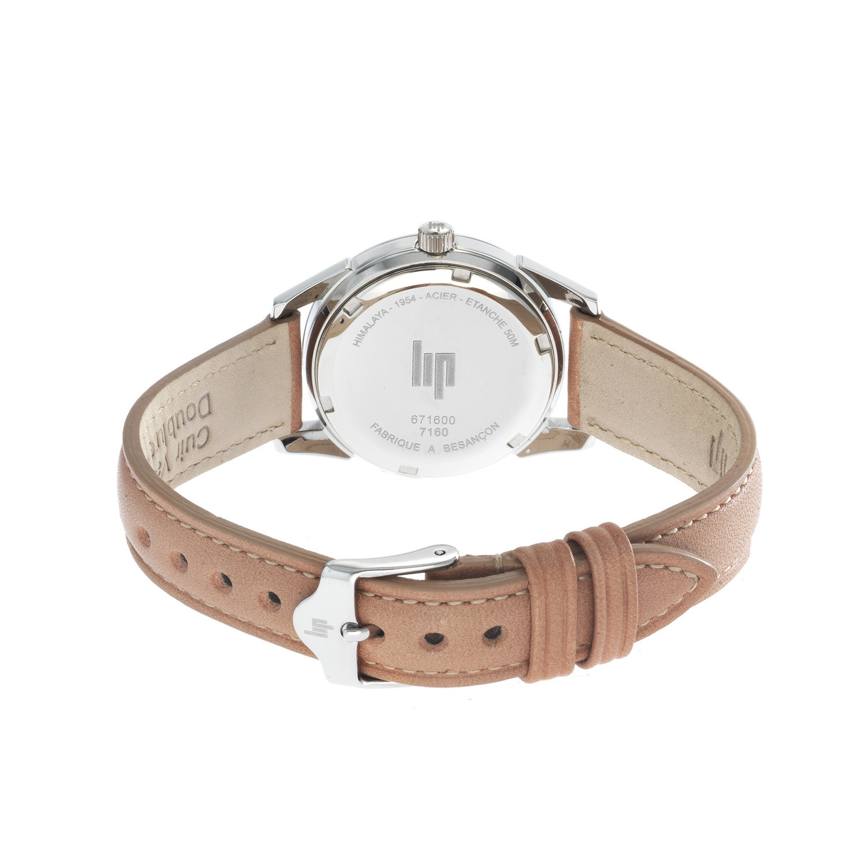 Montre Lip mixte acier cuir