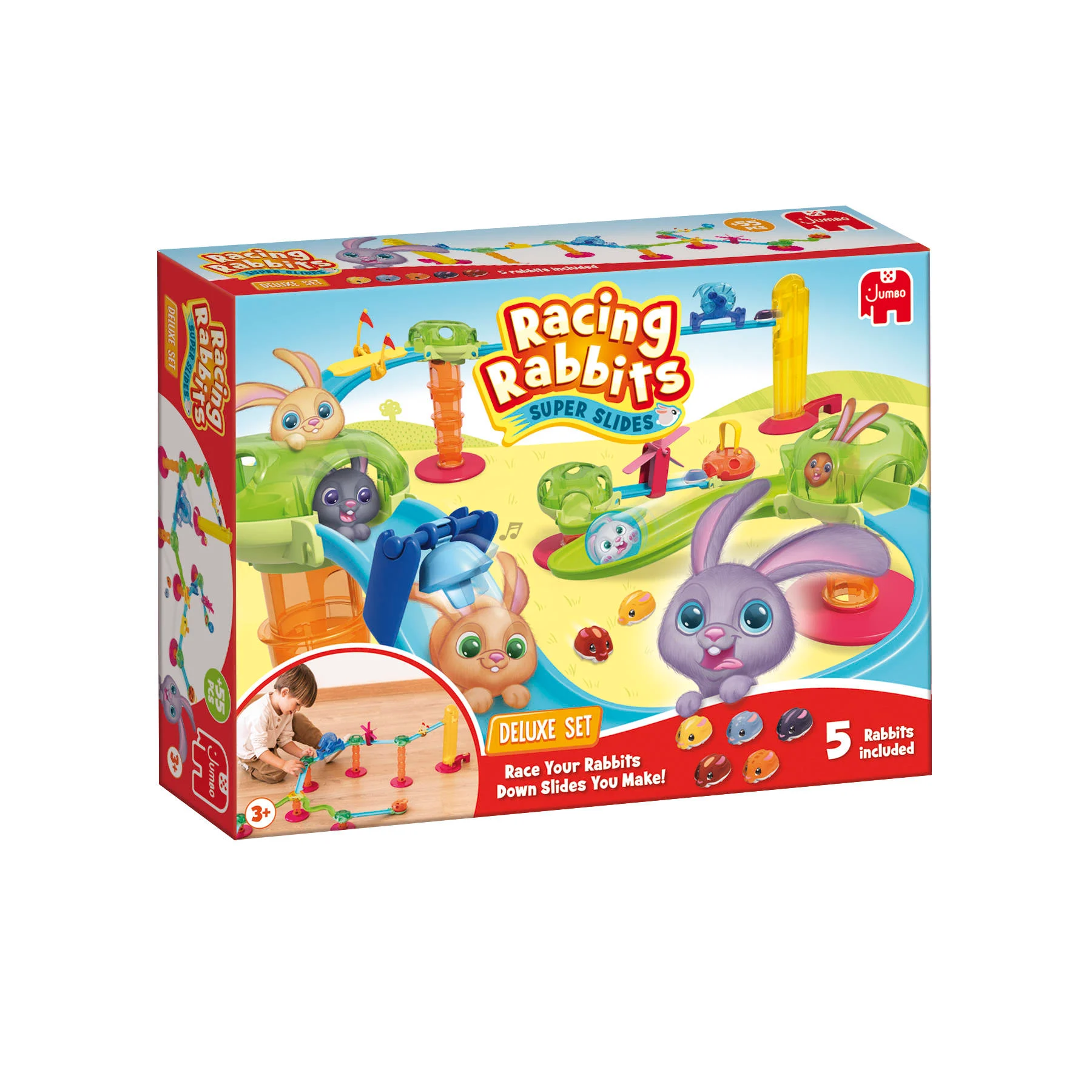 Jumbo Racing Rabbits Deluxe Set knikkerbaan