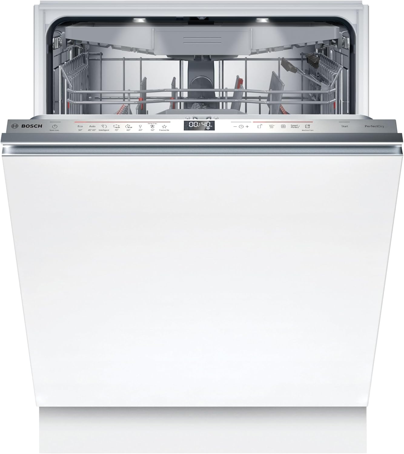 SMV6ZCX16E, Serie 6, vollintegrierter Geschirrspüler mit Besteckschublade, 60 cm, Intelligent Programm, Max Flex Körbe, Vario Schublade, Rackmatik, Home Connect
