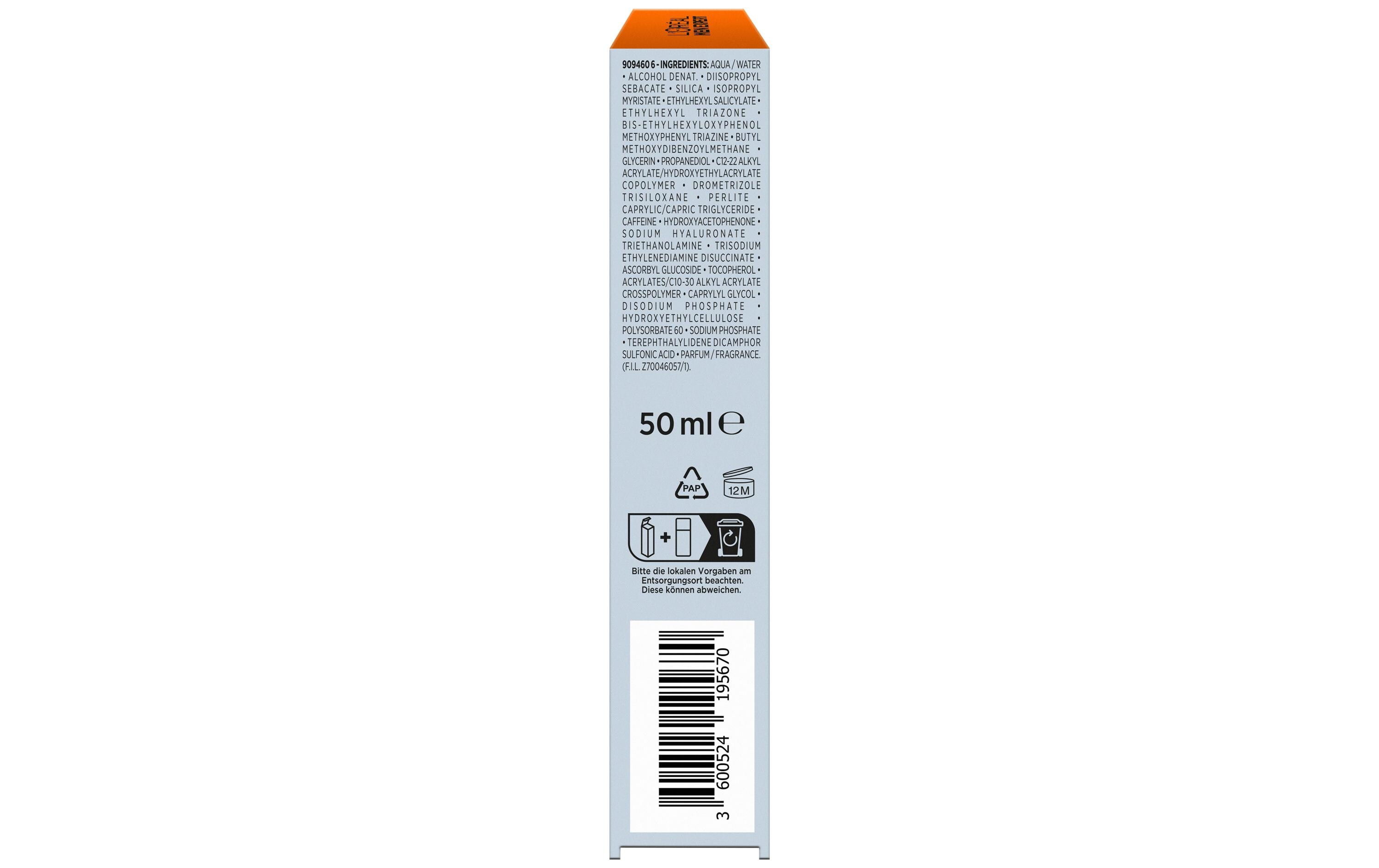Gesichtsfluid Expert Hydra Energy LSF50 50 mlFluid versorgt die Haut intensiv mit Feuchtigkeit und bietet einen hohen Schutz vor UVA- und UVB-Strahlung