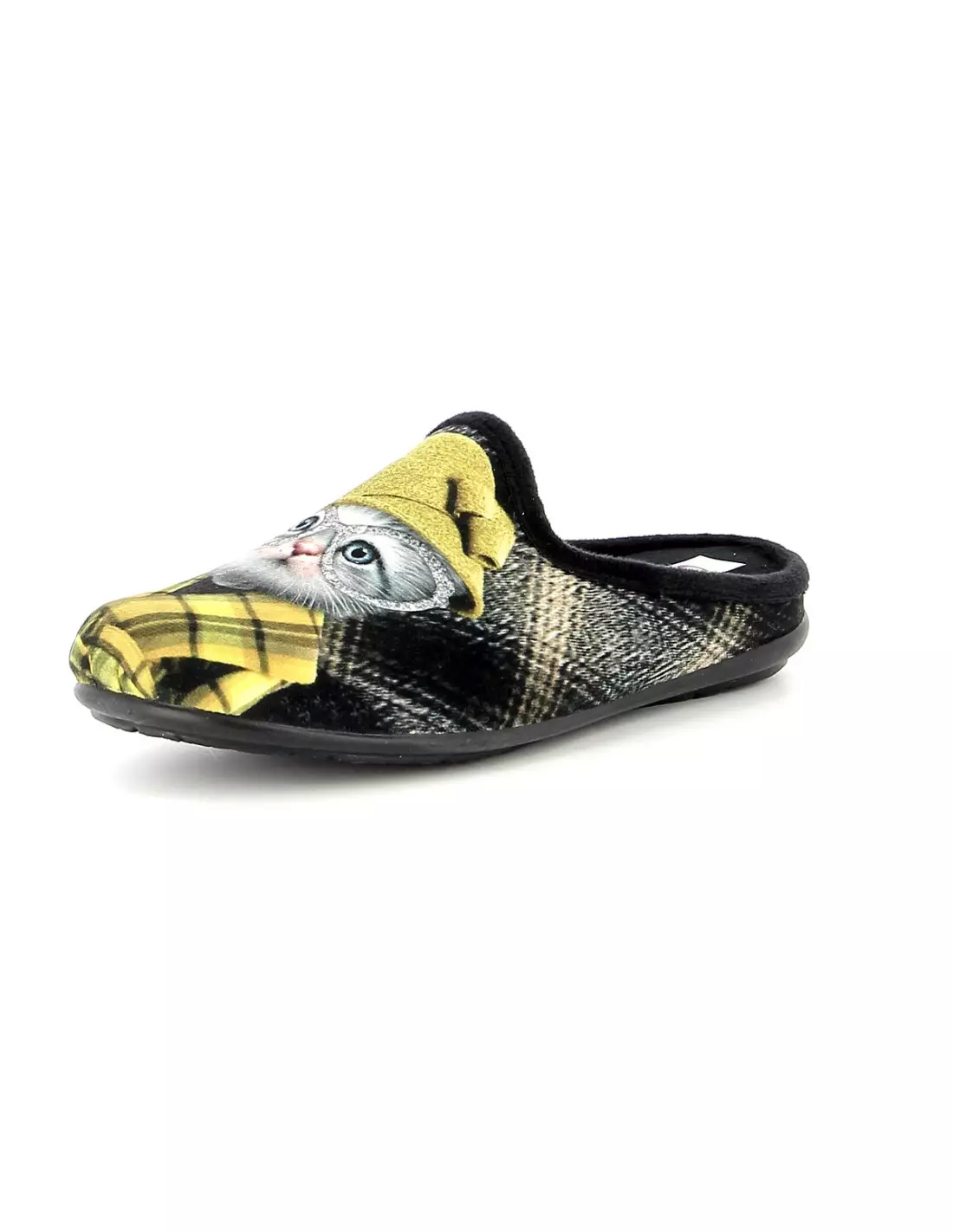 OUF TIP TOP - Pantoufles & chaussons Noirmoutarde