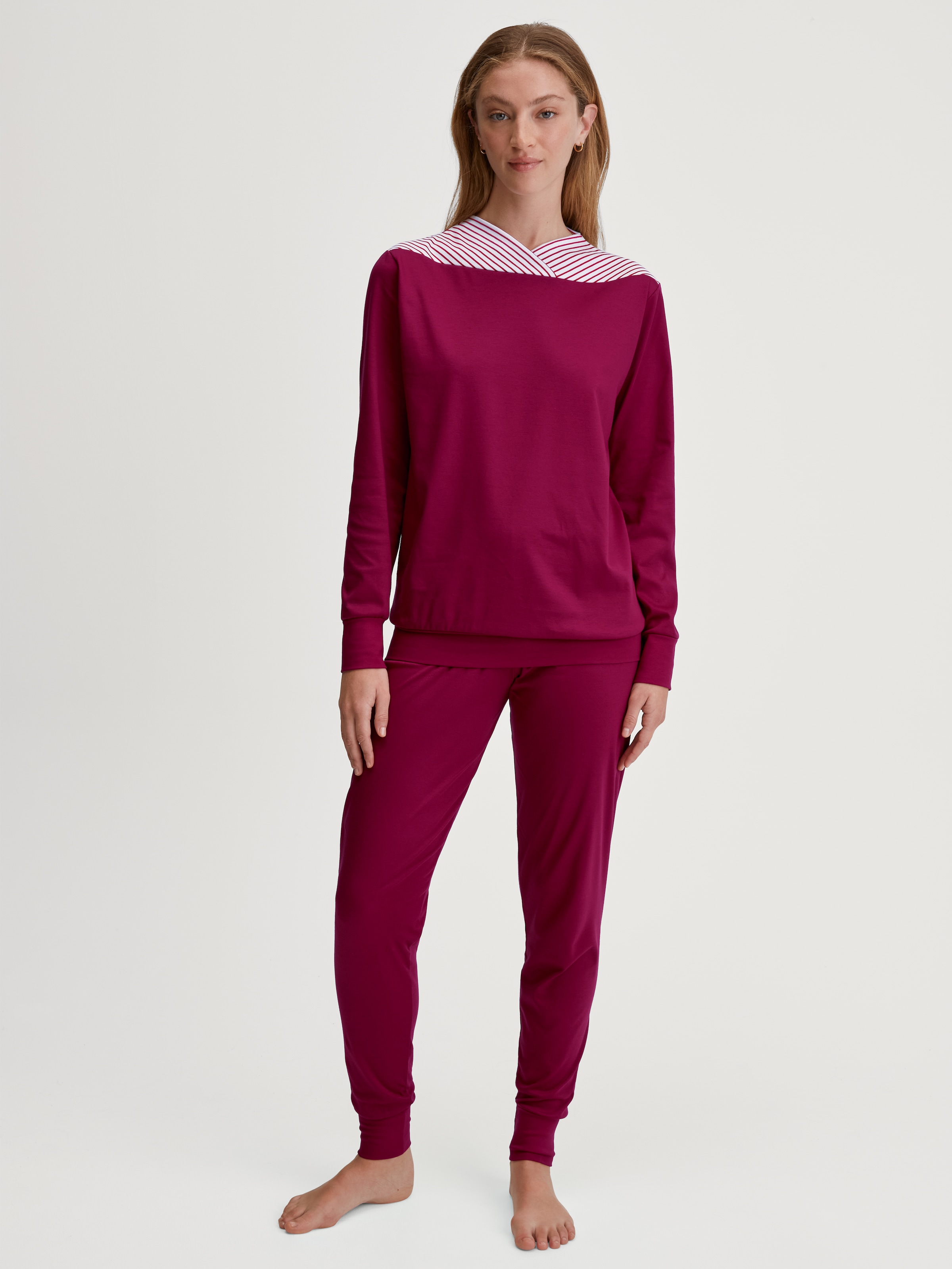 CALIDA Schlafanzug »Soulmate« 2 Stk. tlg., Langarm, Pure Cotton, weich, bequem, Interlock-Qualität